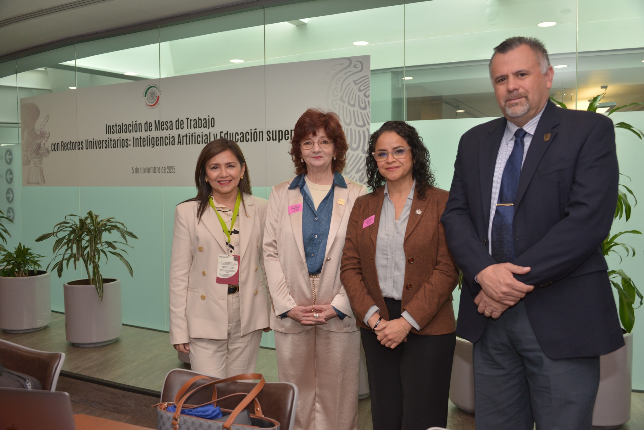 Rectora de la UAN, Norma Galván, participa en agenda de trabajo en el Senado de la República